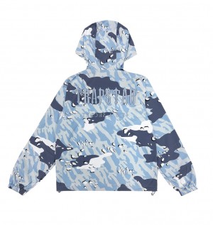 Trapstar Decoded Camo Windbreaker Blue Camo | EDJF14329