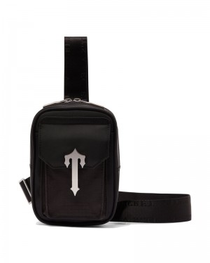 Trapstar Fracture Irongate T Bag Black/White | OZND40782