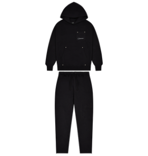 Trapstar Hyperdrive Cargo Tracksuit Washed Black | AMXY35902