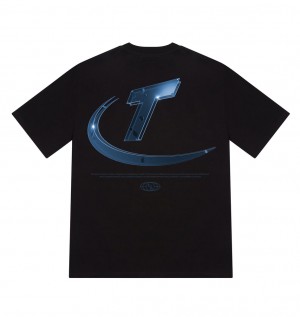 Trapstar Hyperdrive High Density Tee Black | UNRT50729