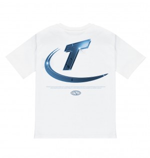 Trapstar Hyperdrive High Density Tee White | VDLK02517