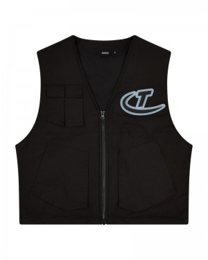 Trapstar Hyperdrive Pocket Vest Black | UPBM97504