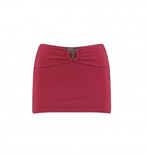 Trapstar Irongate T Belt Mini Skirt Red | AHIW64089