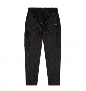 Trapstar Irongate T Jacquard Cargos Black | CKHF38014