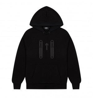 Trapstar Irongate T Trap Fleece Hoodie Black | VILO43097