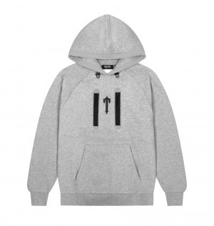 Trapstar Irongate T Trap Fleece Hoodie Grey | IVAD26390