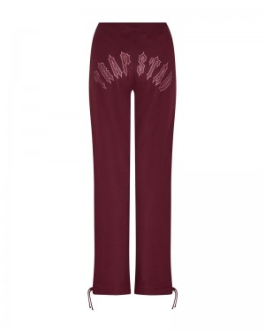 Trapstar Mesh Irongate Arch Joggers Burgundy | UNXJ24103