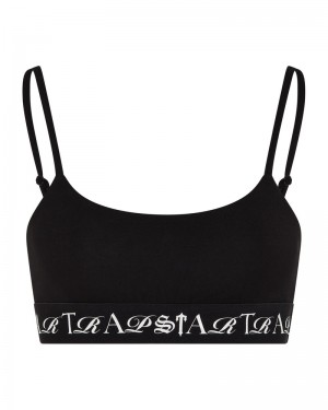 Trapstar Script Bra Black/White | JSYE35142