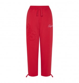 Trapstar TS-Star Drawcord Hem Joggers Red | YSVW82437