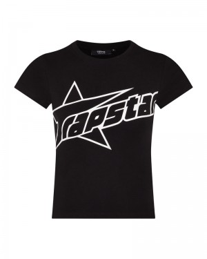 Trapstar TS Baby Tee Black | TXIV64809