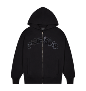 Trapstar Wildcard Chenille Zip Hoodie Black Edition | YCIW03162