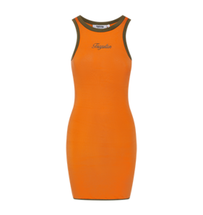 Trapstar Contrast Racer Dress Orange/Khaki | GOAU78903