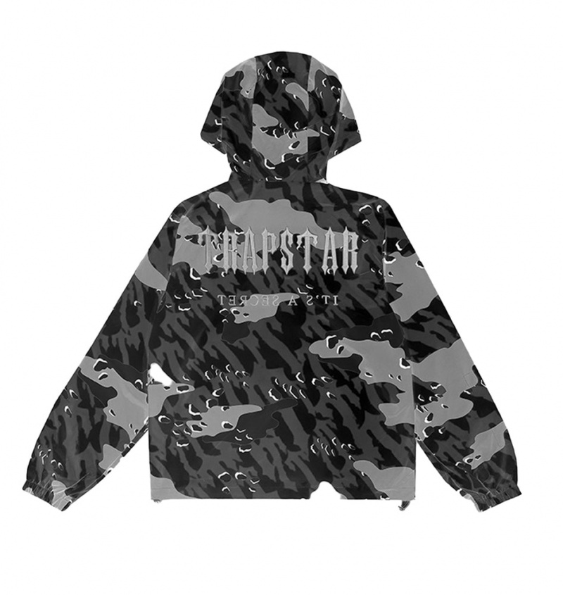 Trapstar Decoded Camo Windbreaker Black Camo | LSXW16832