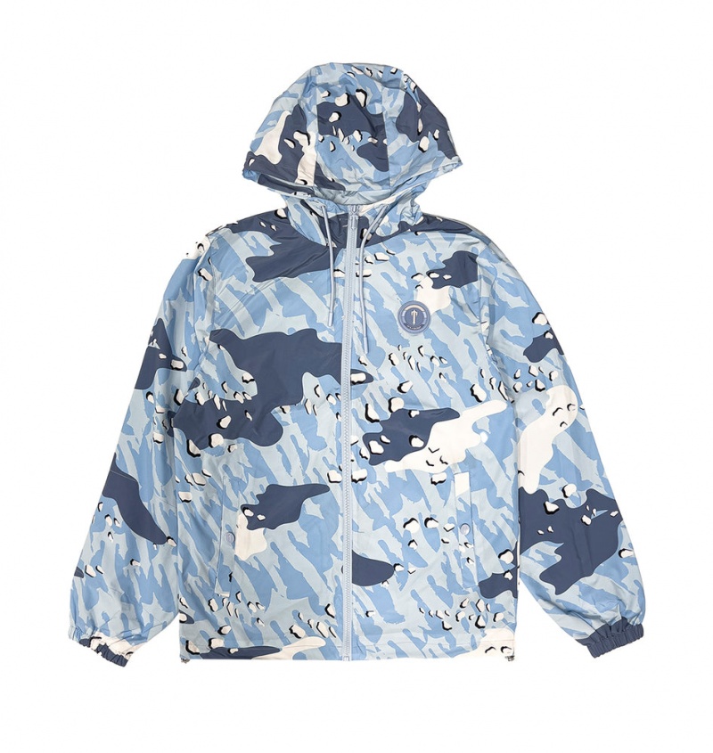 Trapstar Decoded Camo Windbreaker Blue Camo | EDJF14329