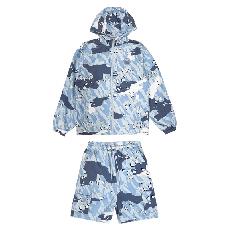 Trapstar Decoded Camo Windbreaker Blue Camo | EDJF14329