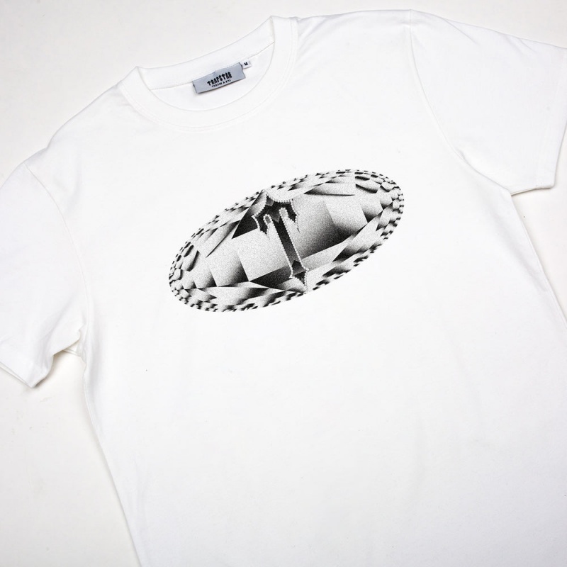 Trapstar Diamond In The Rough Tee White | RDBI25761