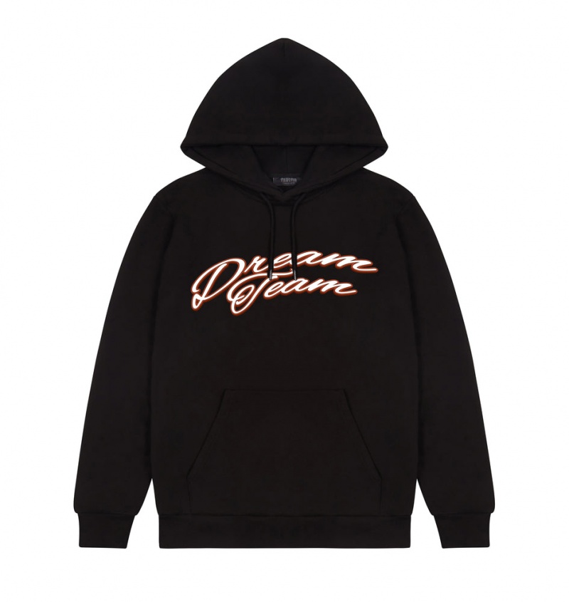 Trapstar Dream Team Hoodie Black/Infrared | AYTB81490