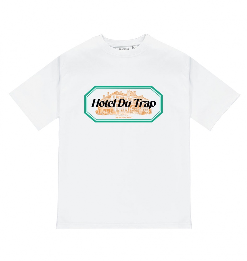 Trapstar Hotel Du Trap Tee White | IWFU40768