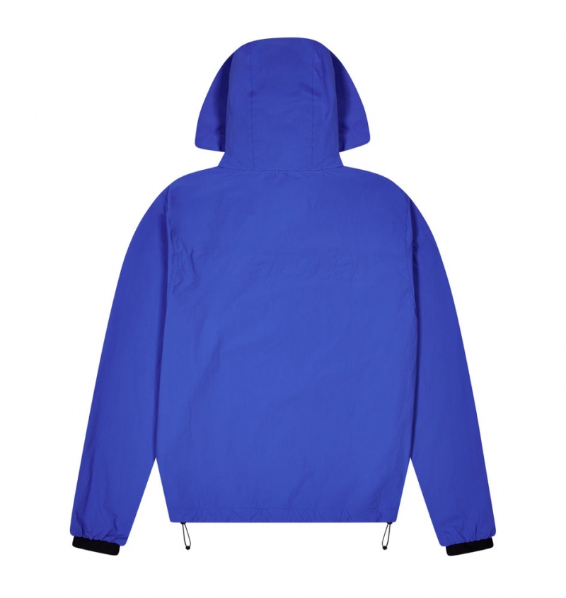 Trapstar Hyperdrive Embossed Windbreaker Dazzling Blue | MINE85319