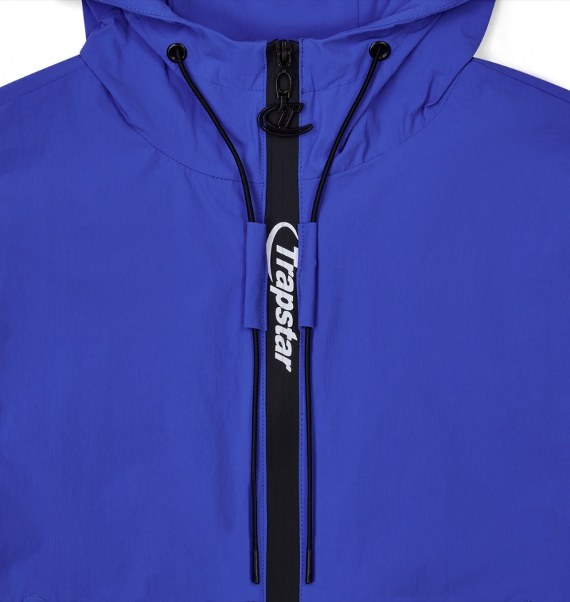 Trapstar Hyperdrive Embossed Windbreaker Dazzling Blue | MINE85319