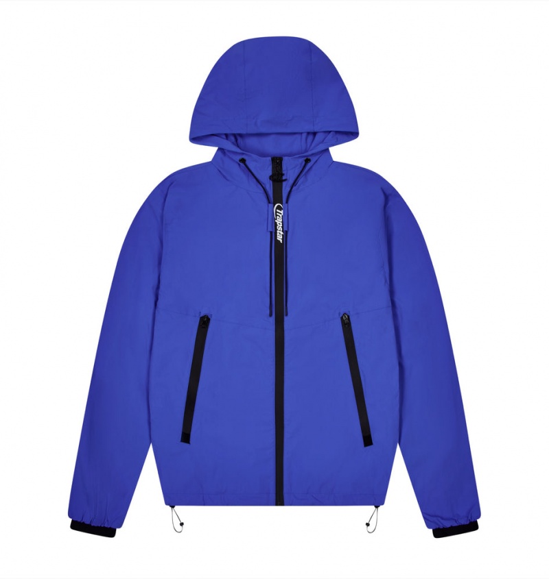 Trapstar Hyperdrive Embossed Windbreaker Dazzling Blue | MINE85319