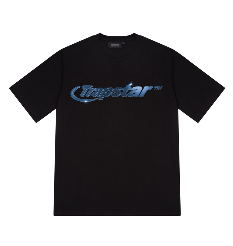 Trapstar Hyperdrive High Density Tee Black | UNRT50729