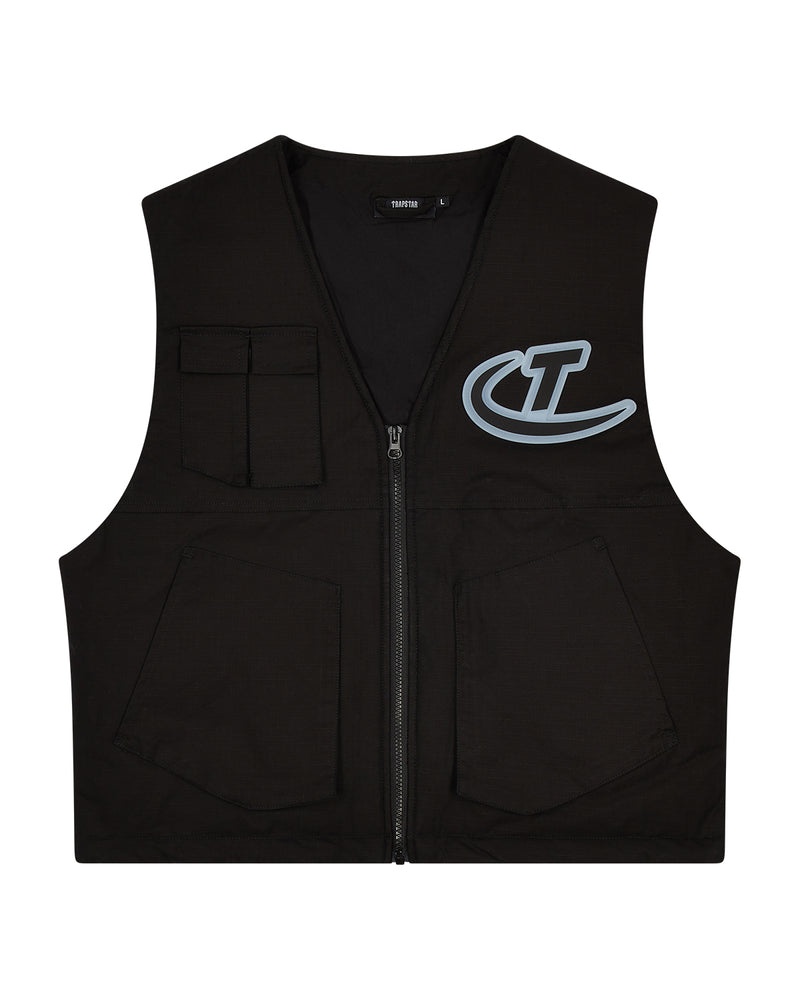 Trapstar Hyperdrive Pocket Vest Black | UPBM97504