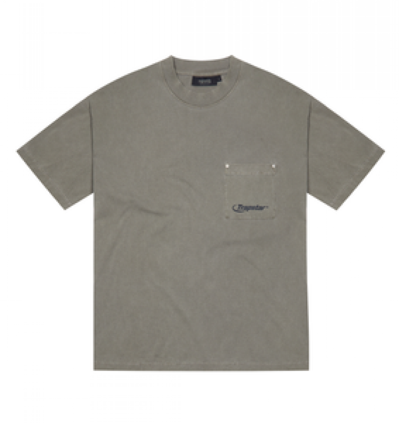 Trapstar Hyperdrive Rivet Pocket Tee Brindle | YUFN84506