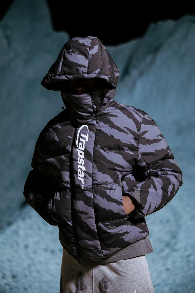 Trapstar Hyperdrive Technical Puffer Grey Camo | QAWD42065