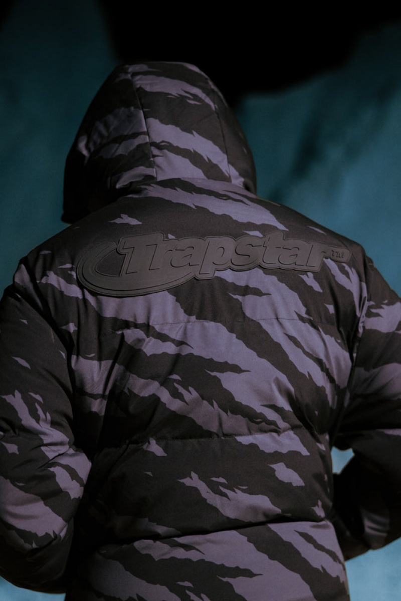 Trapstar Hyperdrive Technical Puffer Grey Camo | QAWD42065