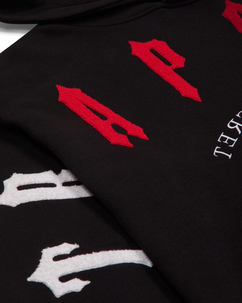 Trapstar Irongate Arch Chenille 2.0 Tracksuit Black/Red | DXVU25083