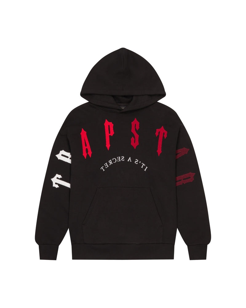 Trapstar Irongate Arch Chenille 2.0 Tracksuit Black/Red | DXVU25083