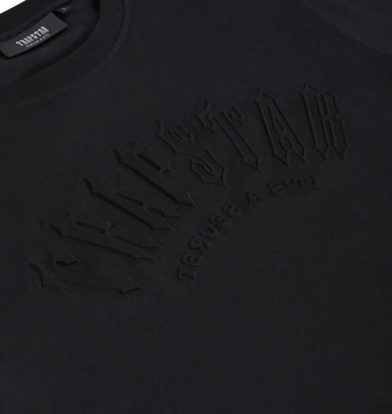 Trapstar T-Shirt Online - Irongate Arch Embossed Tee Mens Black