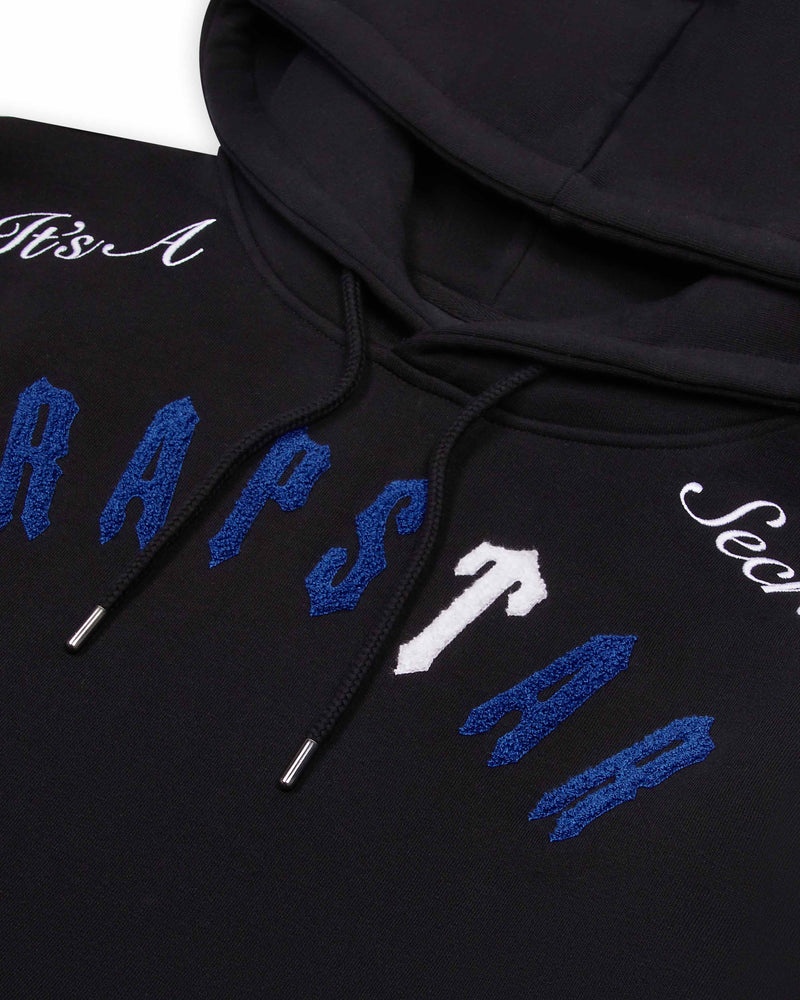 Trapstar Irongate Arch It's A Secret Tracksuit Black/White/Blue | GAQK63482