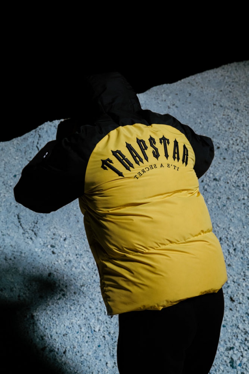 Trapstar Irongate Arch Puffer AW23 Yellow/Black | UWLN46953