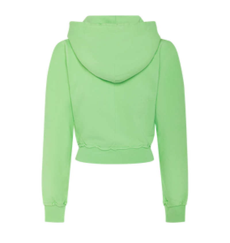 Trapstar Irongate Cropped Batwing Zip Hoodie Green | WYDZ81745