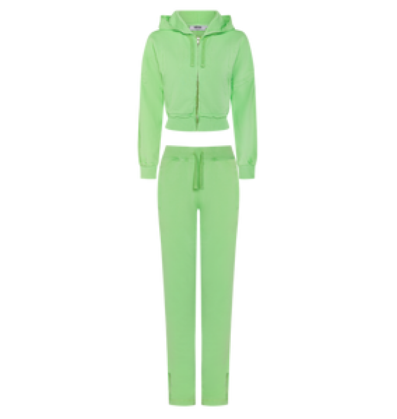 Trapstar Irongate Cropped Batwing Zip Hoodie Green | WYDZ81745