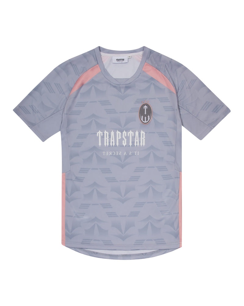 Trapstar Irongate Football Jersey Grey/Pink | PFKT24307