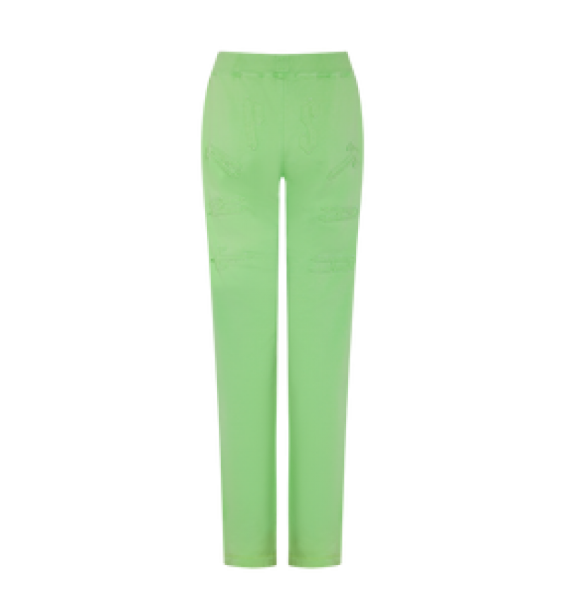 Trapstar Irongate Split Leg Jogging Bottoms Green | PUIZ29463