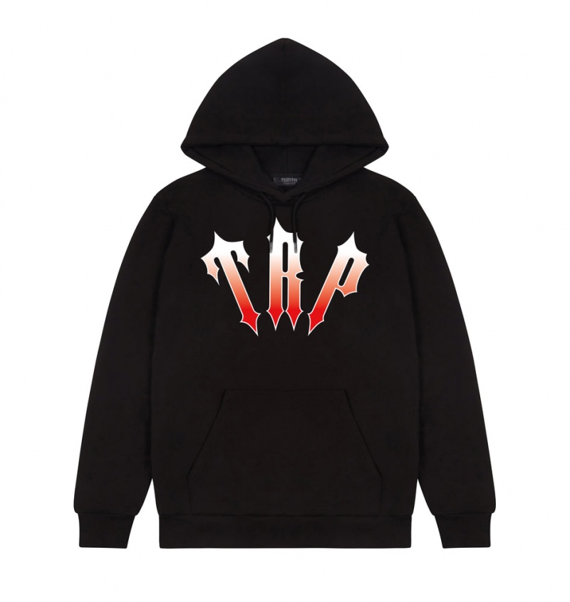 Trapstar Irongate TRP Hoodie Black | FYNU35197