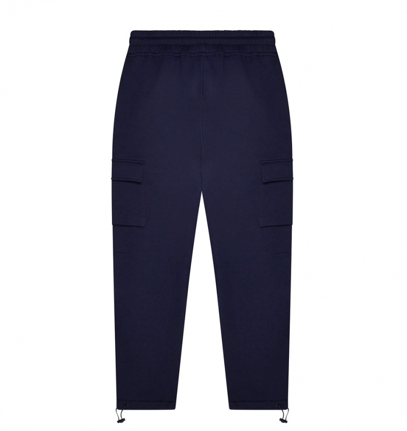 Trapstar Irongate T Trap Fleece Bottoms Navy | QRUV20635