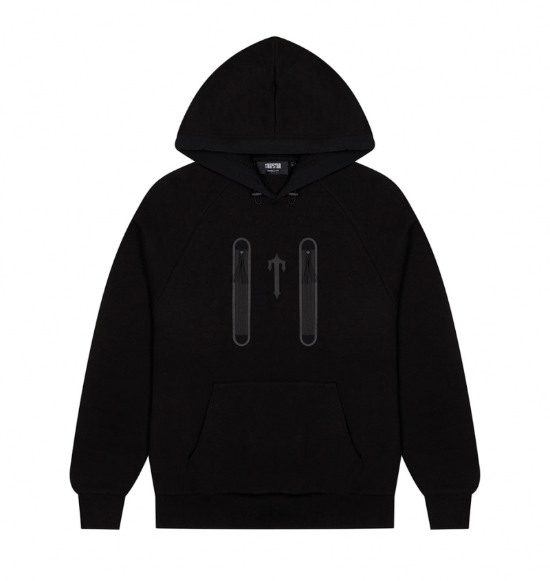 Trapstar Irongate T Trap Fleece Hoodie Black | VILO43097