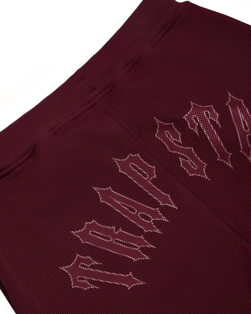 Trapstar Mesh Irongate Arch Joggers Burgundy | GZKO63104