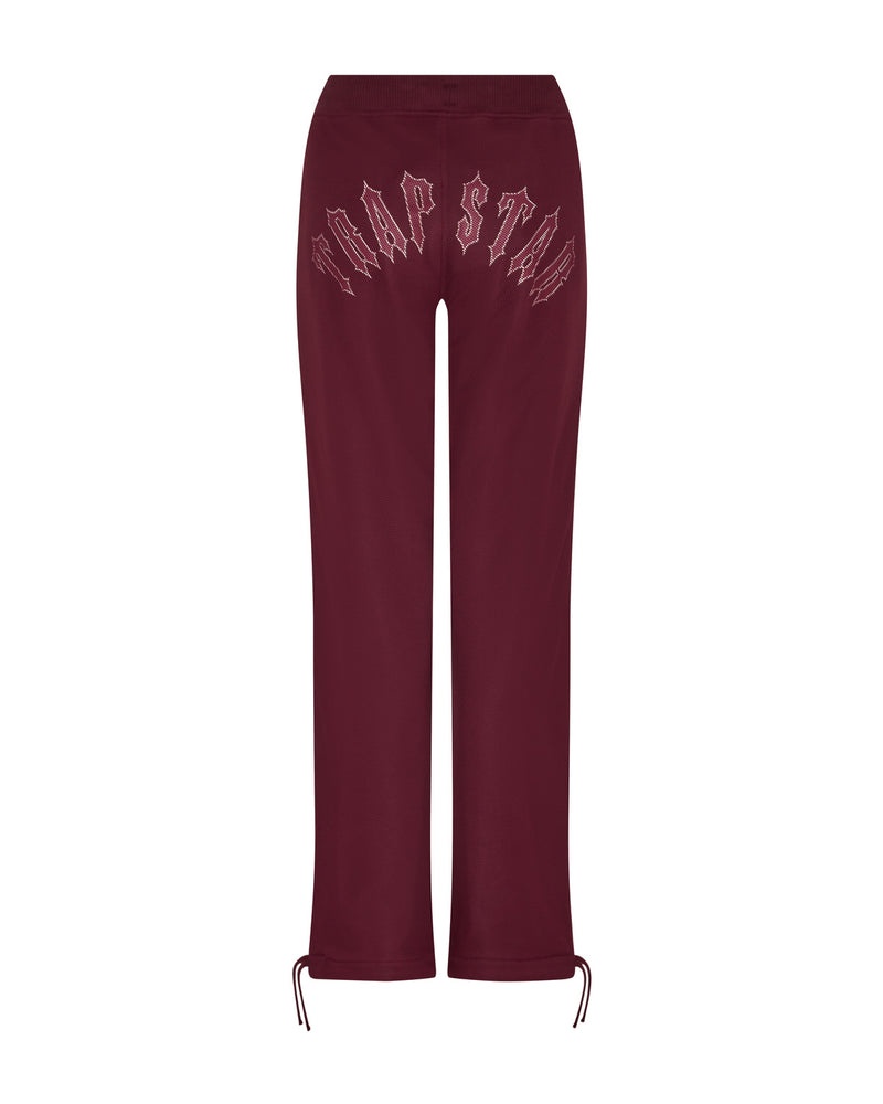 Trapstar Mesh Irongate Arch Joggers Burgundy | GZKO63104