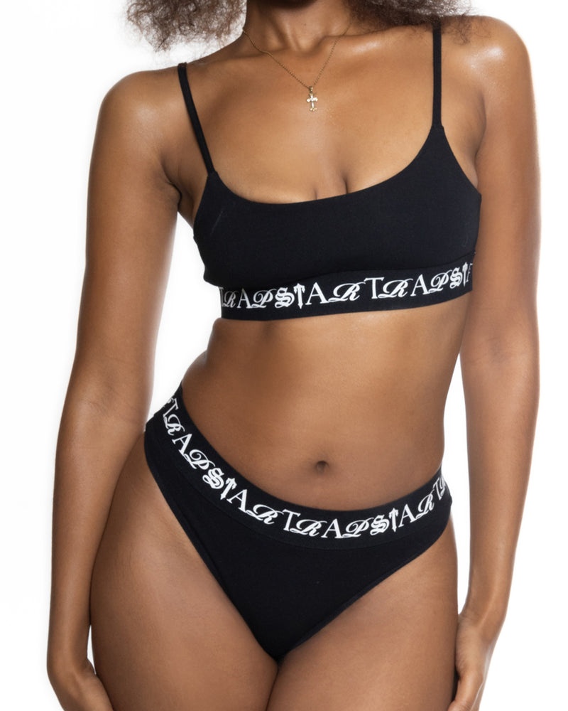 Trapstar Script Bra Black/White | JSYE35142