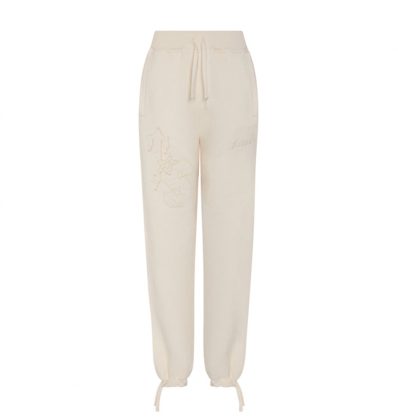 Trapstar TS-Star Drawcord Hem Joggers Off White | VHJE38029