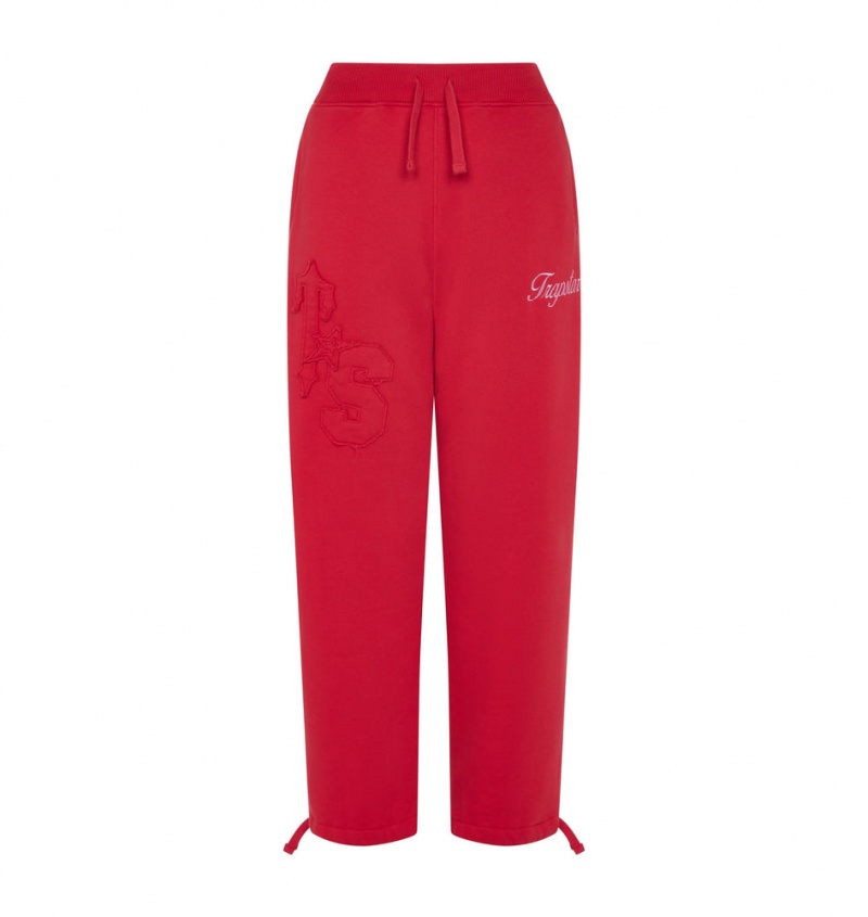 Trapstar TS-Star Drawcord Hem Joggers Red | YSVW82437