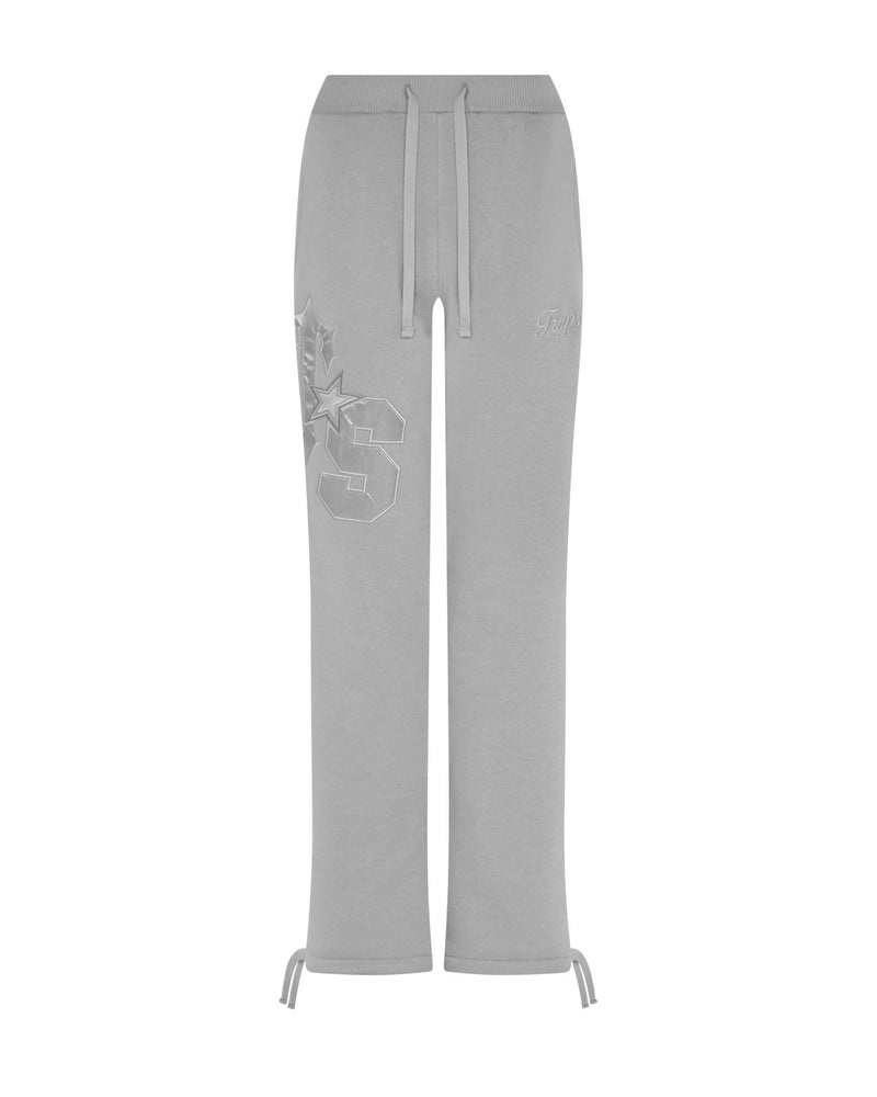 Trapstar TS-Star Silver Satin Applique Loose Fit Joggers Grey | CNOX42596