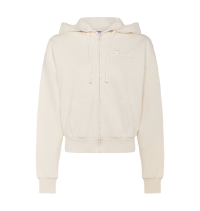 Trapstar TS-Star Zip Up Track Top Off White | GMJL26108