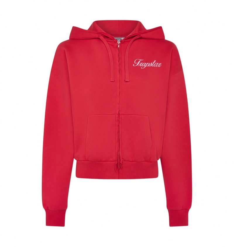 Trapstar TS-Star Zip Up Track Top Red | GXZS70216